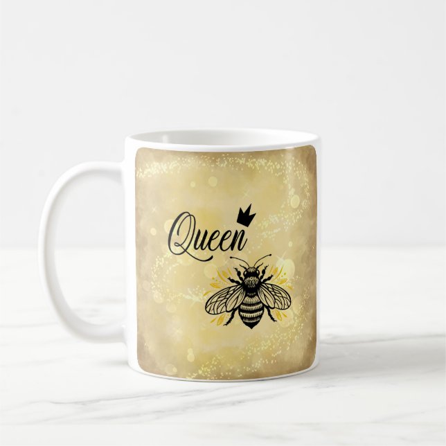 Réglez votre journée Queen Bee Coffee Mug (Gauche)