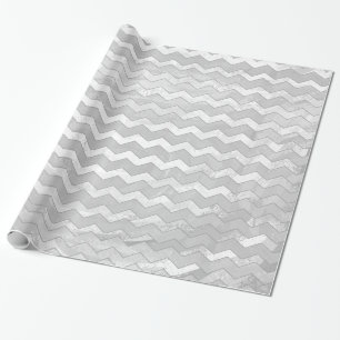 Regnerischer Himmel-graues Zickzack Muster Geschenkpapier