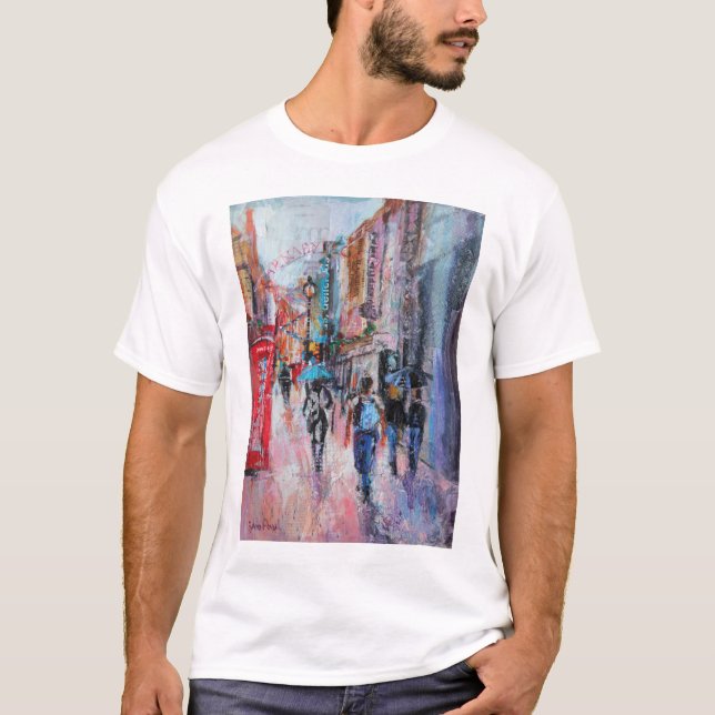 Regnerischer TagCarnaby Straße T-Shirt (Vorderseite)