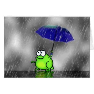 Regnerischer Tagesfrosch-Karte