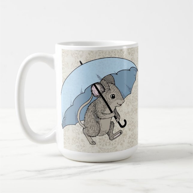 Regnerischer Tagesmaus Kaffeetasse (Links)