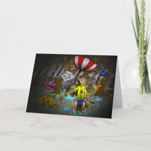 Regnerischer und windiger Tag Karte