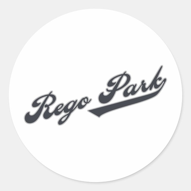 Rego Park Runder Aufkleber (Vorderseite)