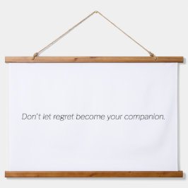Regret Wood Topped Wall Tapestry Wandteppich Mit Holzrahmen