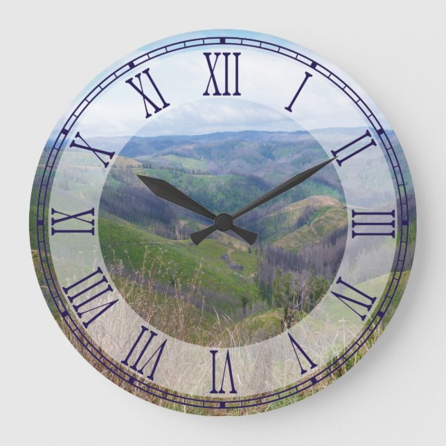 Regrowth Victoria Große Wanduhr (Vorderseite)