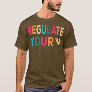 Regulieren Sie Ihren Hähnchenroster Retro-Sonnenun T-Shirt