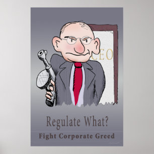 Regulieren was? CEO Poster
