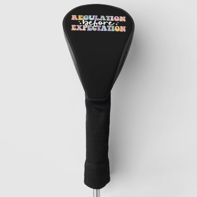 Regulierung vor der Erwartungswelle Golf Headcover (Vorderseite)