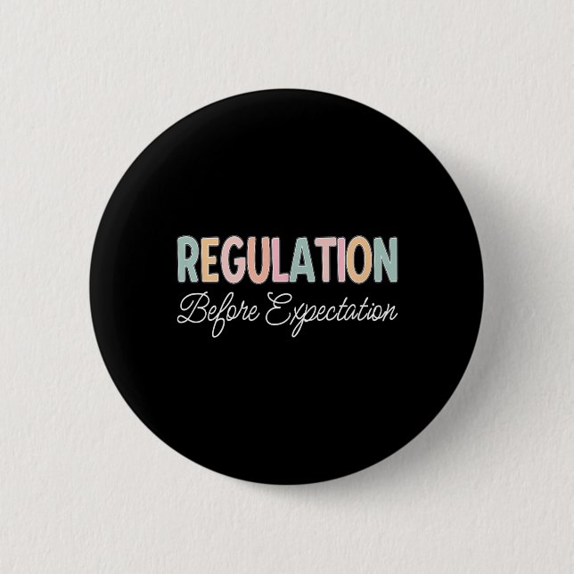 Regulierung vor Erwartung Button (Vorderseite)