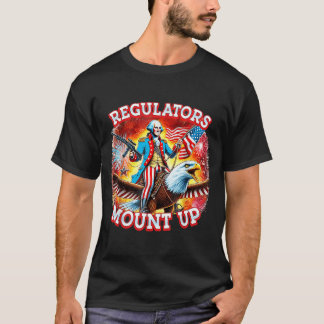 Regulierungsbehörden reiten lustig 4. Juli Unabhän T-Shirt