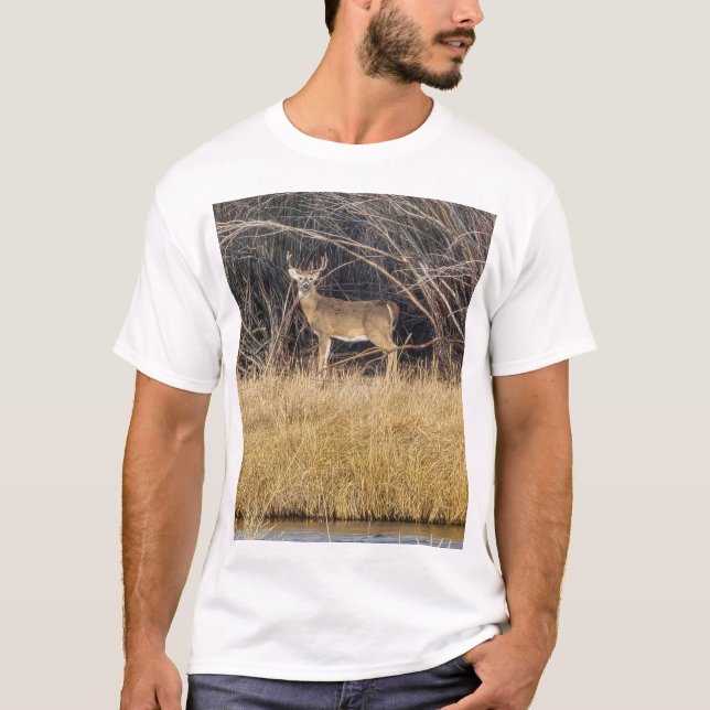 Reh im Dickicht T-Shirt (Vorderseite)