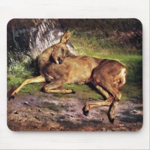 Reh im Wald (von Rosa Bonheur) Mousepad