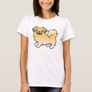 Reh-Sable Tibet-Spaniel Cartoon-Hund T-Shirt