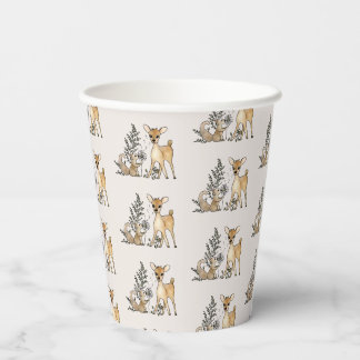 Reh und Eichhörnchen Pappbecher