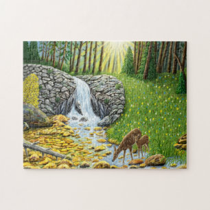 Reh und Hirschkalb 252 PC Puzzle