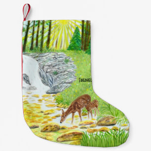 Reh und Hirschkalb Kleiner Weihnachtsstrumpf