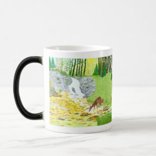 Reh- und Hirschkalb-Morphing-Tasse Verwandlungstasse