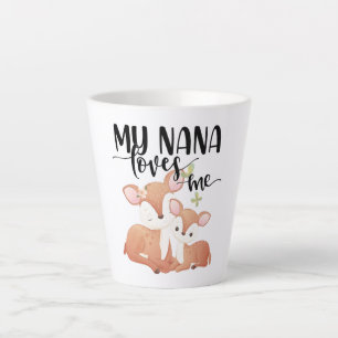 Reh und Hirschkuh Meine Nana liebt mich Milchtasse