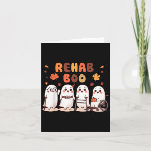 Rehab Boo Halloween Spaß Geist Physiotherapie Ot Karte