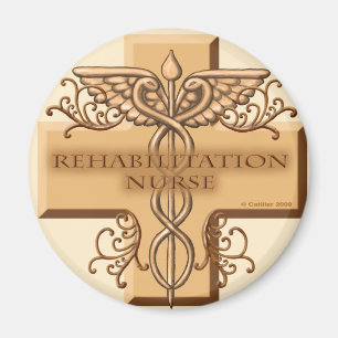 Rehab Nurse Caduceus Magnet