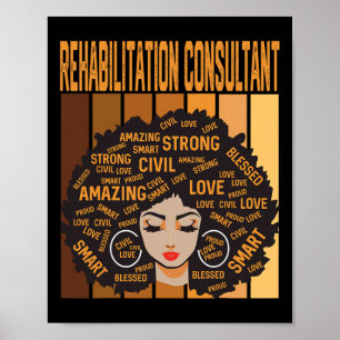 Rehabilitationsberater Black History Month Stolz Poster