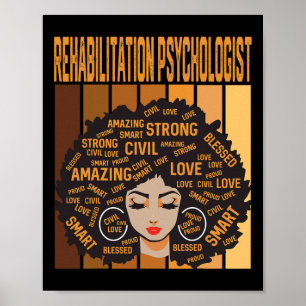 Rehabilitationspsychologe Black History Month Pr Poster