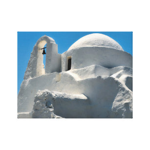Rehabilitierte Kirche, Mykonos, Griechenland Leinwanddruck