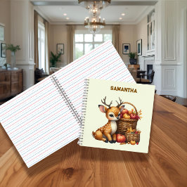 Rehart mit Herbsternte Journal mit individuellem N Notizbuch