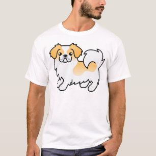 Rehbrauner Tibet-Spaniel im Cartoon-Stil T-Shirt