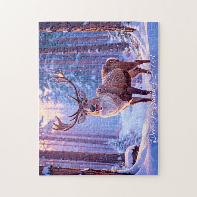 Rehe an das Herz des Weihnachtsmannes - Rentier (Vertikal)