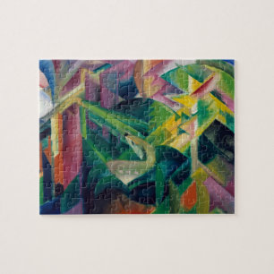 Rehe in einem Klostergarten von Franz Marc