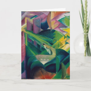 Rehe in einem Klostergarten von Franz Marc Karte
