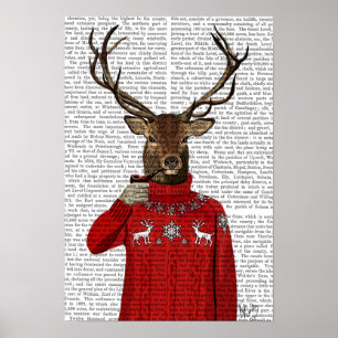 Rehe in Ski Sweater Poster
