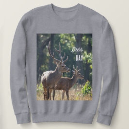 Rehe-Tag-Langarm-Oberteil Sweatshirt