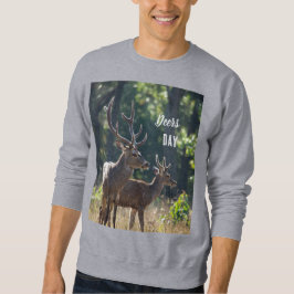 Rehe-Tag-Langarm-Oberteil Sweatshirt
