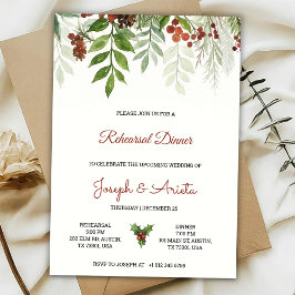 Rehearsal dinner Invitation card floral design Einladung