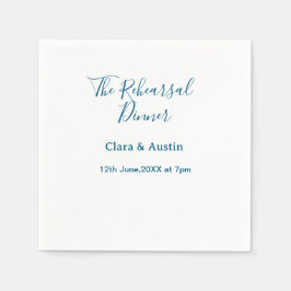 Rehearsal dinner the night before simple minimal m serviette