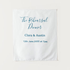 Rehearsal dinner the night before simple minimal m wandteppich