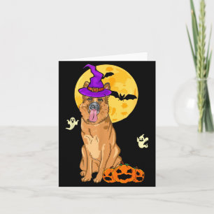Rehfarbener Deutscher Schäferhund Hexe Halloween K Karte