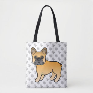 Rehfarbener Französische Bulldogge Süßer Cartoon-H Tasche