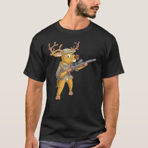 Rehjäger jagt Hirsche T-Shirt