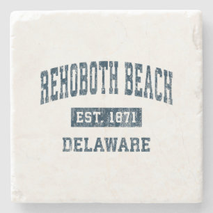 RehoBeide Beach Delaware DE Vintag Sports Design N Steinuntersetzer