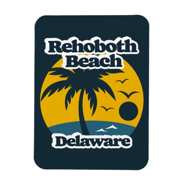 RehoBeide Beach Delaware Magnet (Vertikal)