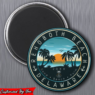 RehoBeide Beach Delaware Sunset Souvenir 80er Magnet