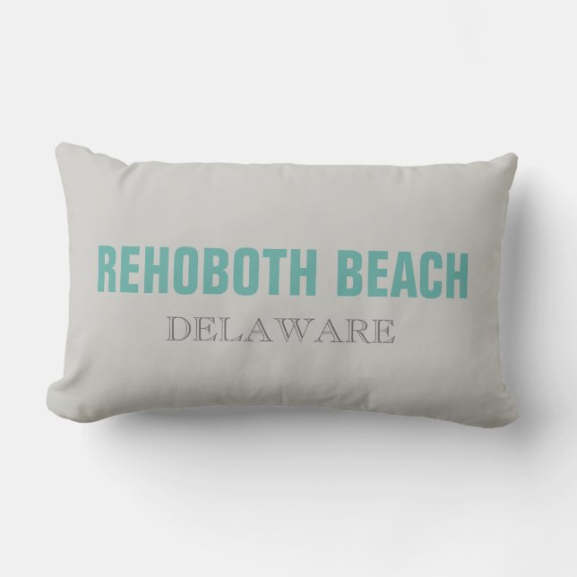 REHOBOTH Beach Delaware Beach Throw Kissen (Vorderseite)