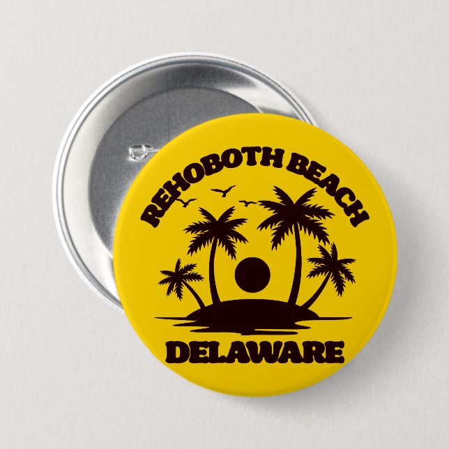 Rehoboth Beach Delaware Button (Vorne & Hinten)