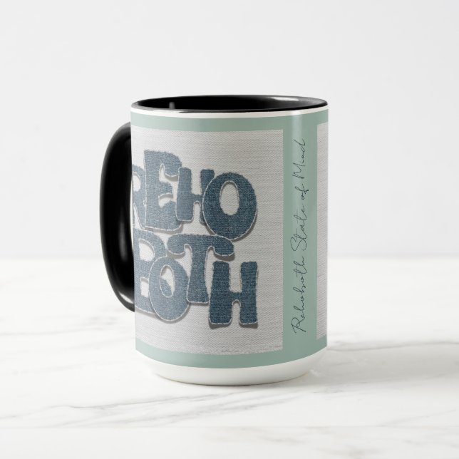 Rehoboth Delaware Denim Mug Tasse (Vorderseite Links)
