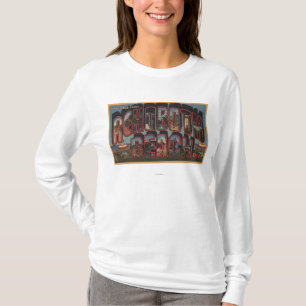Rehoboth Strand, Delaware - große Buchstabe-Szenen T-Shirt
