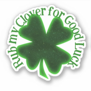 Reibe meinen Kleeblatt-St. Patrick's Day Aufkleber