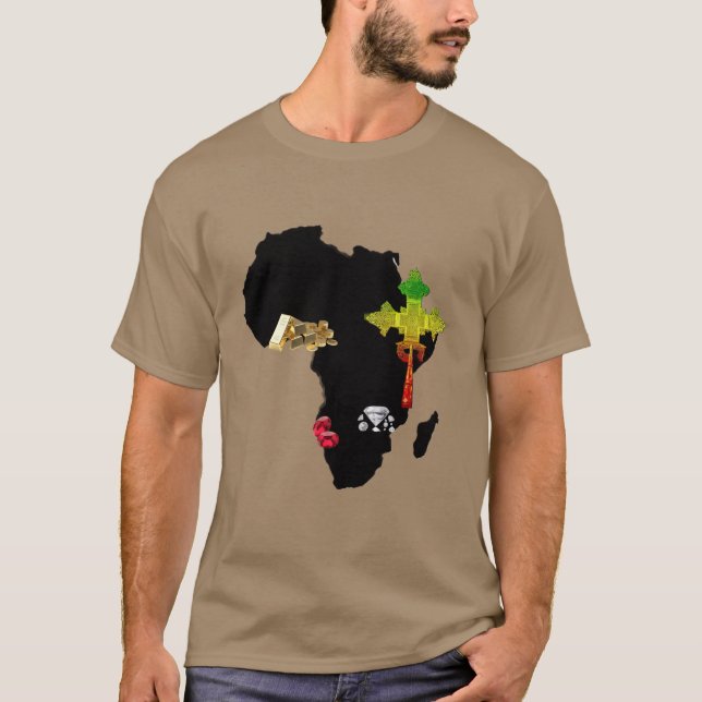 Reich Afrika - T - Shirt der Männer (Vorderseite)